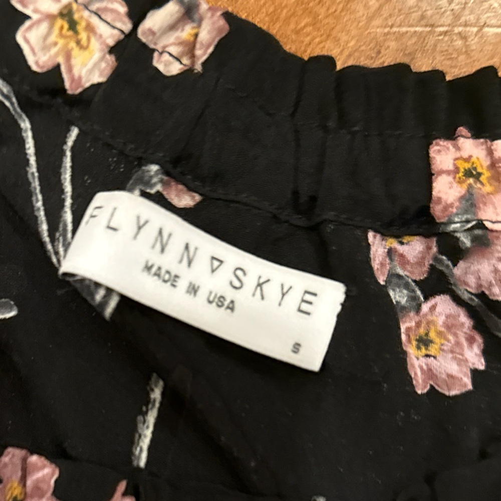 New Flynn Skye Black and Pink Floral Maxi Dress